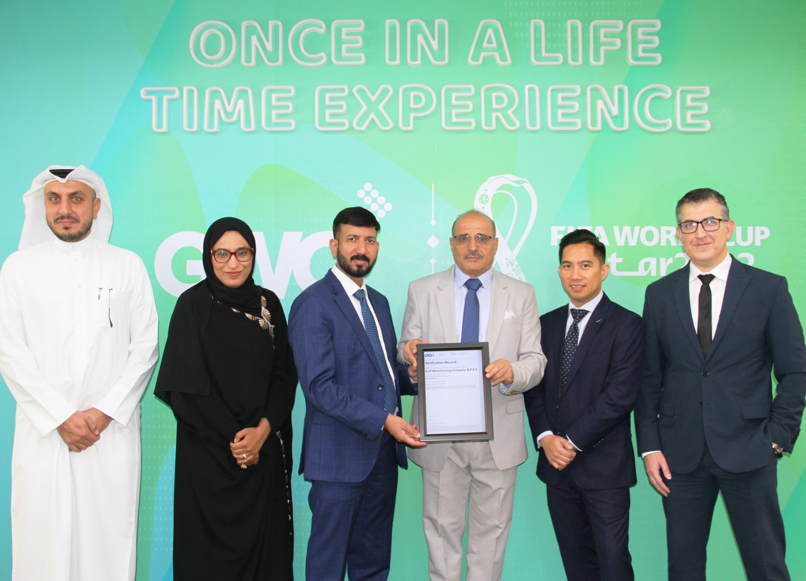 GWC awarded the ISO 31000:2018 Record of Verification Certificate